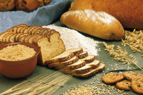 Whole-grain breads and other whole-grain food products. 